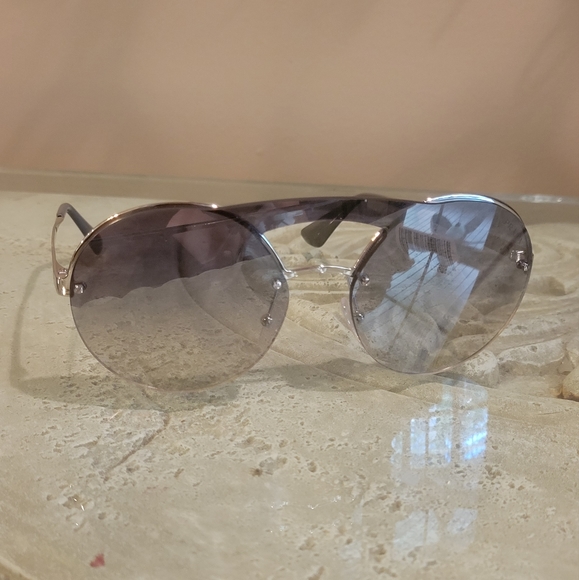 Prada SPR65T Sunglasses Modified Aviator Round Catwalk MA#1 - Picture 10 of 16